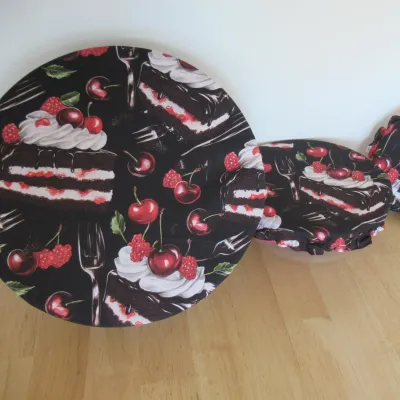 lot 3 charlottes alimentaires motif gateau